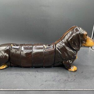 Dachshund 6 Piece Condiment Server Set Best Ever Vintage Japan Wiener Dog